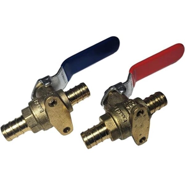 2 piezas XFITTING 12 Pex Ball Válvula con Drop Ear_2