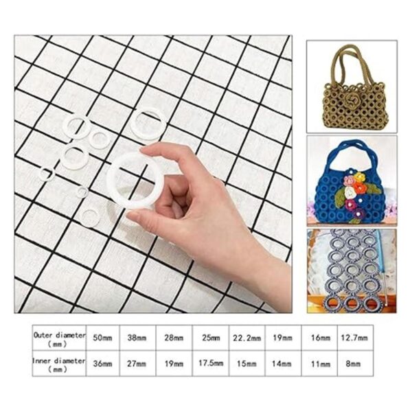 123 piezas de anillos tóricos de plástico anillo de