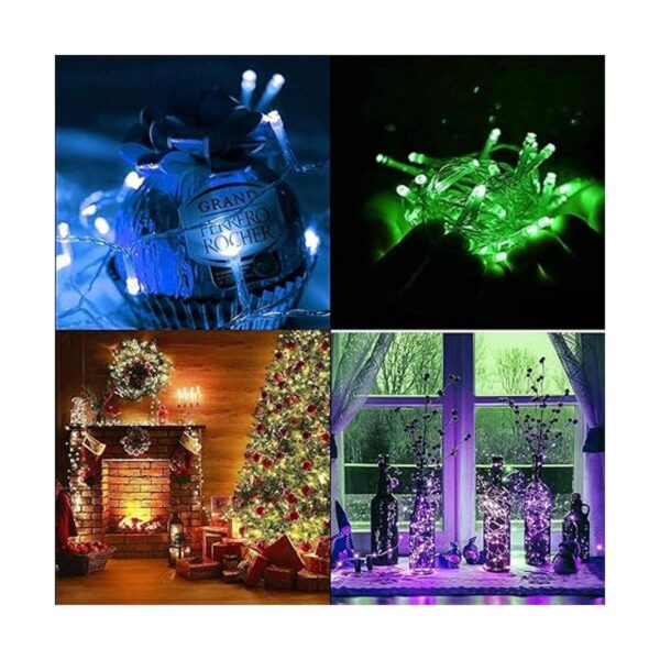 XEWEA Guirnalda de luces solares para exteriores 65 LED_2