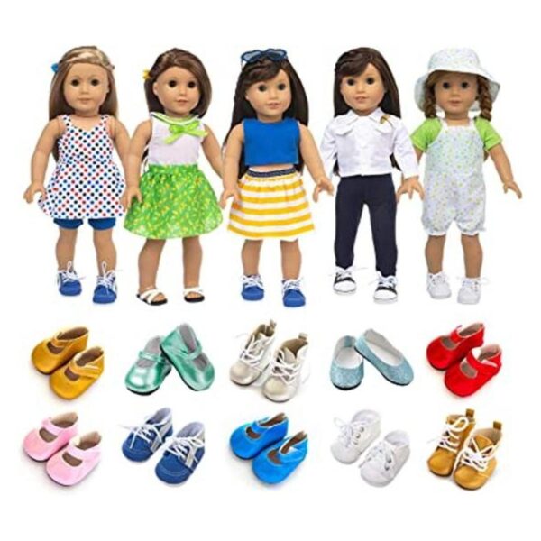 XFEYUE Ropa y accesorios de muñeca americana de 18_1