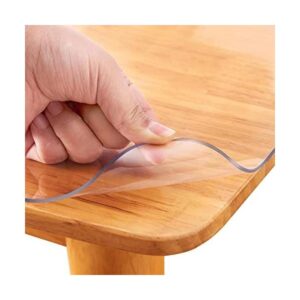 Protector de mesa de plástico transparente de PVC de 18 x