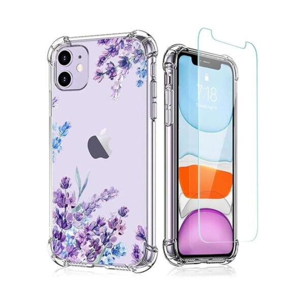 XEEUE Flower Funda diseñada para iPhone 11 con protector_1