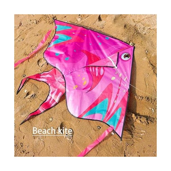 XENTUMI Cometa de pescado con cuerda cometas para niños y_4