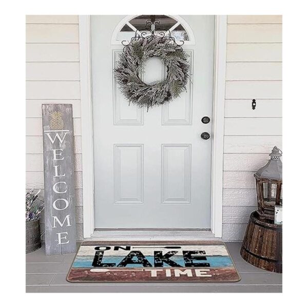 On Lake Time Felpudo decorativo para interiores y_3
