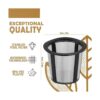 Juego de filtros de café reutilizables compatibles con