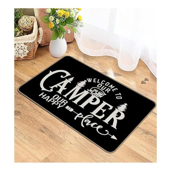 Welcome to Our Camper Our Happy Place Felpudo decorativo_2