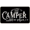 Welcome to Our Camper Our Happy Place Felpudo decorativo_1