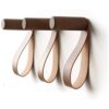 XAOMLP Ganchos de madera con cuero para colgar_1