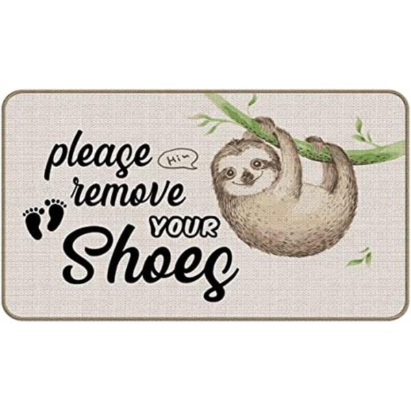 Please Remove Your Shoes Felpudo decorativo para_1