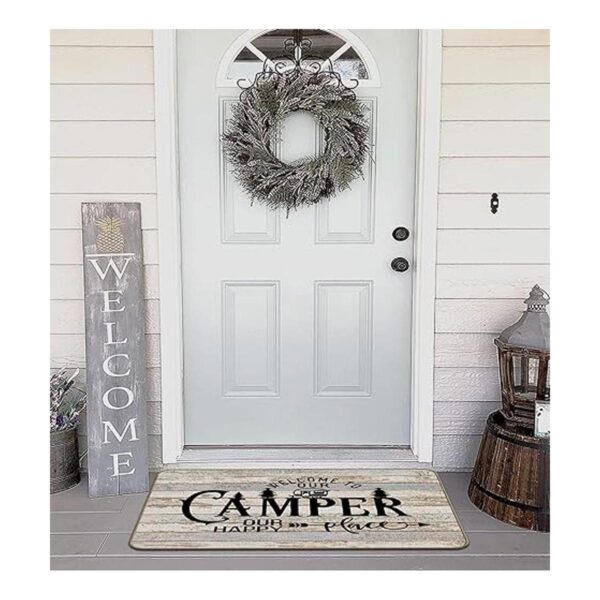 Welcome to Our Camper Our Happy Place Decor Felpudo para_3