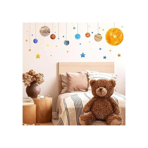 Pegatinas de pared con sistema solar extraíbles diseño de