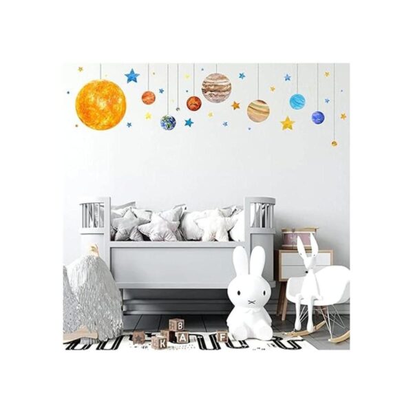 Pegatinas de pared con sistema solar extraíbles diseño de