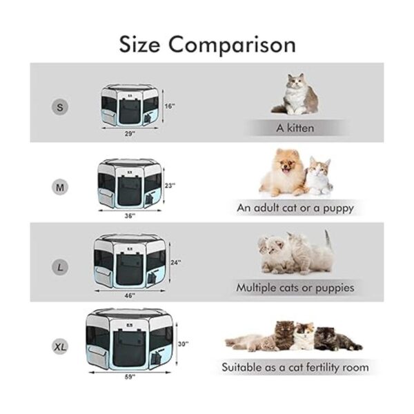 XZONE PET jaula plegable portátil para mascotas perros_6