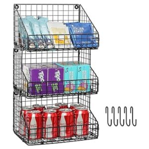 Xcosrack Organizador de bolsas de té apilable de 3 niveles