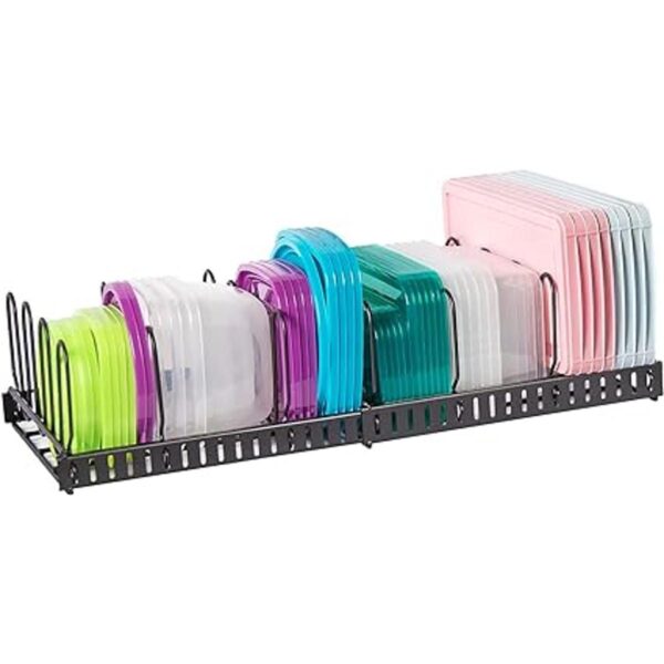 Organizador de tapa de recipiente de alimentos expandible_1