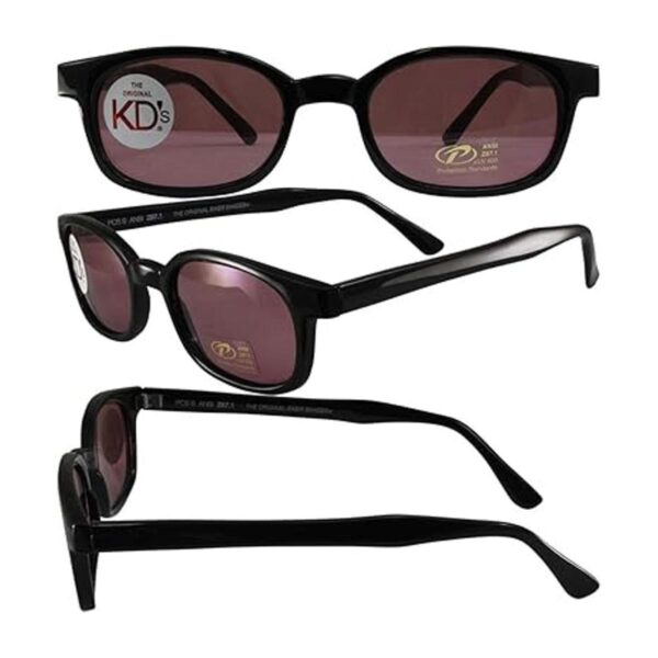 XKDs Lentes de sol unisex para adultos rosa talla_2