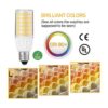 Paquete de 2 bombillas LED T4 JD de 5 W E11 regulables_4