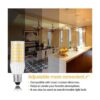 Paquete de 2 bombillas LED T4 JD de 5 W E11 regulables_5