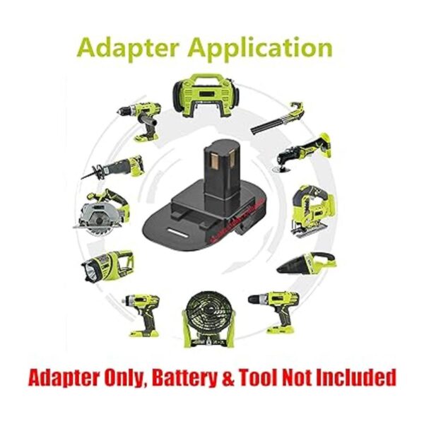 1 adaptador para herramientas inalámbricas Ryobi de 18 V