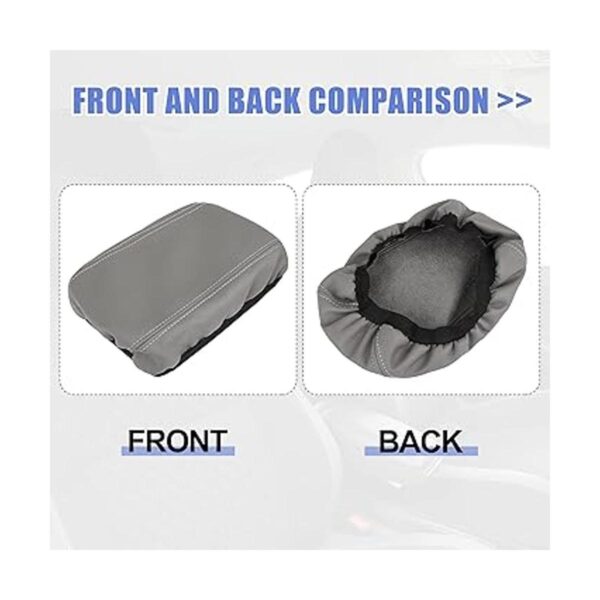 X AUTOHAUX Funda de piel de microfibra para reposabrazos_4