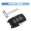 X AUTOHAUX Carcasa para llavero de automóvil 4 botones