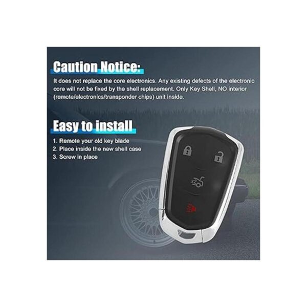 X AUTOHAUX Carcasa de repuesto para mando a distancia sin_6