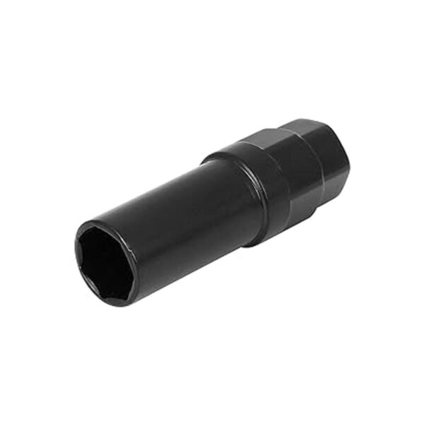X AUTOHAUX Chrome 7 Spline Negro Rueda Lug Nut Drive Tuner_2