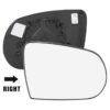 X AUTOHAUX Espejo retrovisor de automóvil de repuesto con