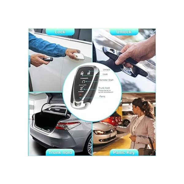 X AUTOHAUX Funda de repuesto de 5 botones para llave_4