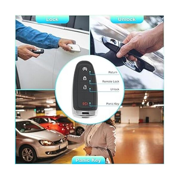 X AUTOHAUX 315MHz M3N5WY8609 Llavero remoto de entrada_3