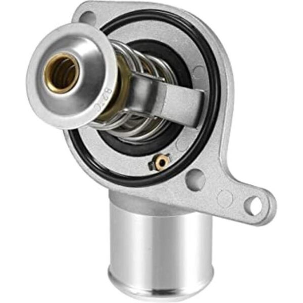 X AUTOHAUX Carcasa de termostato refrigerante del motor_1