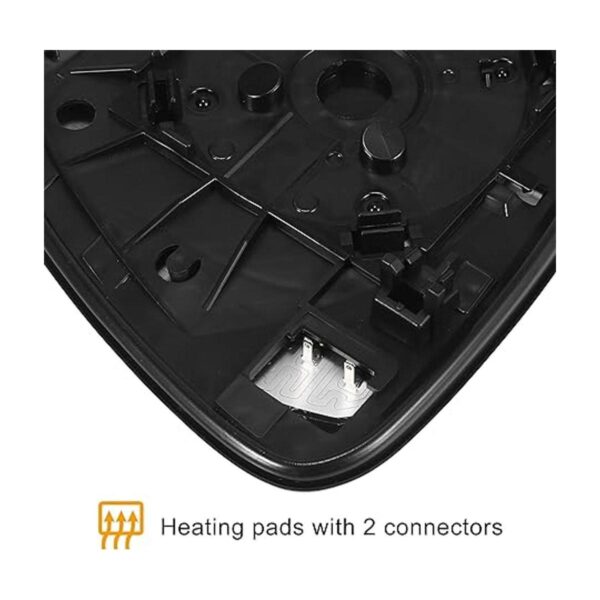 X AUTOHAUX Espejo retrovisor derecho con placa trasera