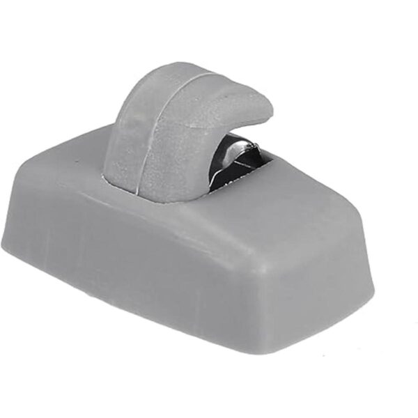 X AUTOHAUX Gancho de plástico gris para visera solar para_4