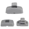 X AUTOHAUX Gancho de plástico gris para visera solar para_6