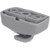 X AUTOHAUX Gancho de plástico gris para visera solar para_1
