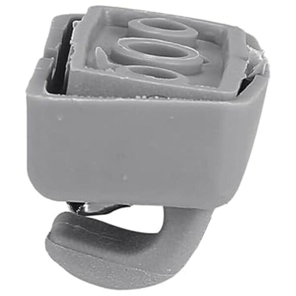 X AUTOHAUX Gancho de plástico gris para visera solar para_3