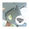 X AUTOHAUX Gancho de plástico gris para visera solar para_2
