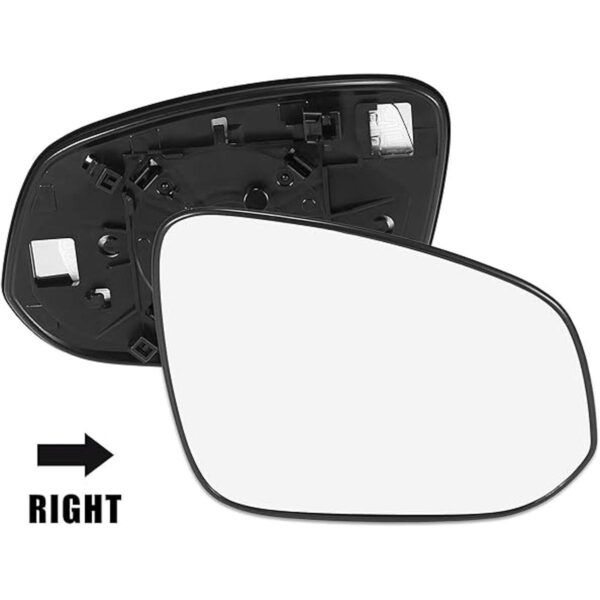 X AUTOHAUX Espejo retrovisor derecho con placa trasera