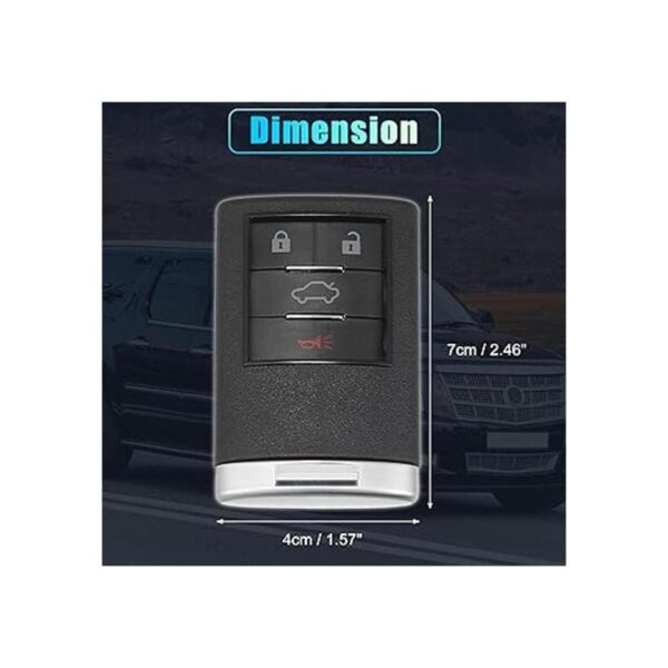 X AUTOHAUX Carcasa de repuesto de 4 botones para llave_3