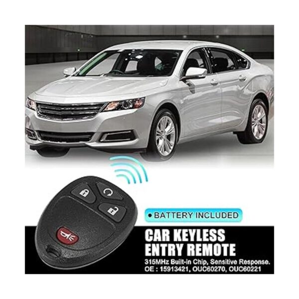 X AUTOHAUX 315MHz OUC60270 15913421 Llavero remoto de_2