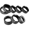 X AUTOHAUX 8 piezas de aleación de aluminio negro para_1