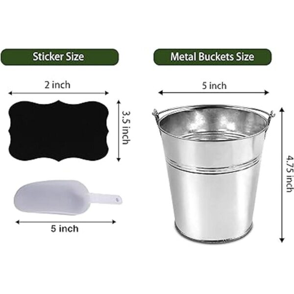 6 cubos de metal con calcomanías de pizarra y cucharas de_2