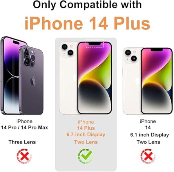 Funda transparente iPhone 14 Plus funda protectora a_2