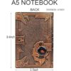 Cuaderno de escritura 3D Dragon DND diario vintage de_2