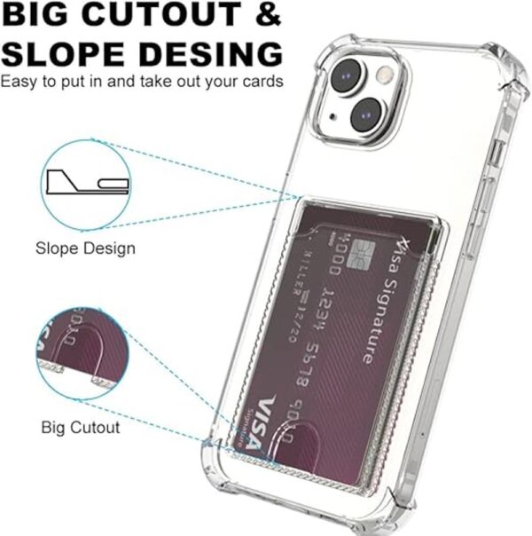 Funda transparente iPhone 14 Plus funda protectora a_5