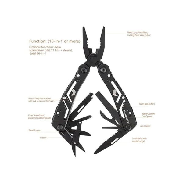 Multitool Cuchillo multiherramienta de acero inoxidable_2