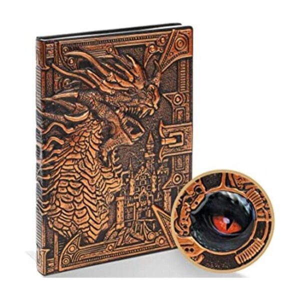 Cuaderno de escritura 3D Dragon DND diario vintage de_1