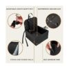 Asiento de coche extra estable para perro asiento de