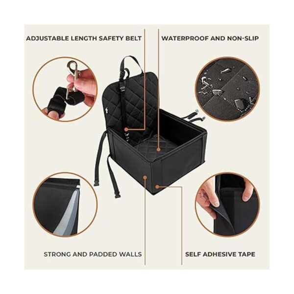 Asiento de coche extra estable para perro asiento de
