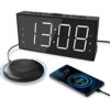 Reloj despertador súper fuerte con agitador de cama para_1